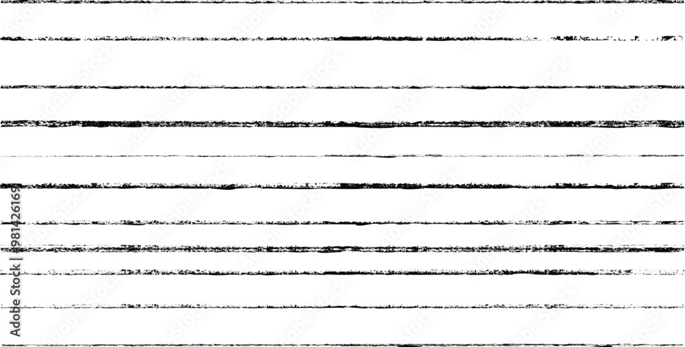 Leinwandbilder Vector border lines with rough edges . Markers line border with distressed edges . Grunge tiny underlines, borders, dividers for your design . Straight grungy stroke collection