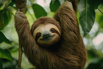 Naklejka premium close up of a lemur