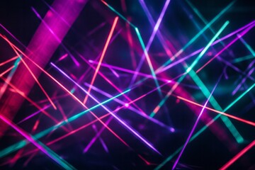 Colorful Abstract Laser Beams Background