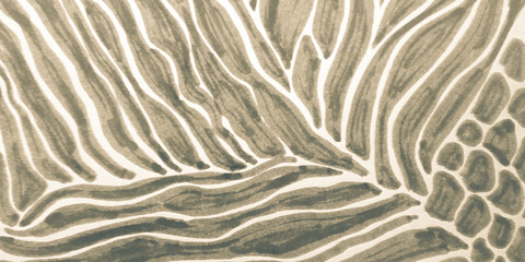 Paint Brush Stroke Pattern. Retro African