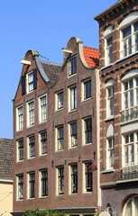 Amsterdam Weteringstraat House Facades with Bell Gables, Netherlands