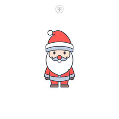 santa claus icon symbol vector illustration isolated on white background
