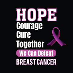 breast cancer awareness design for women and all