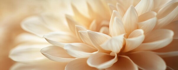 Obraz premium Soft petals of a delicate dahlia flower