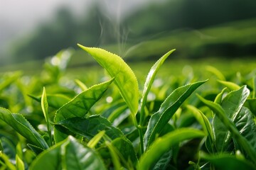 Obraz premium Dry oolong green tea leaves