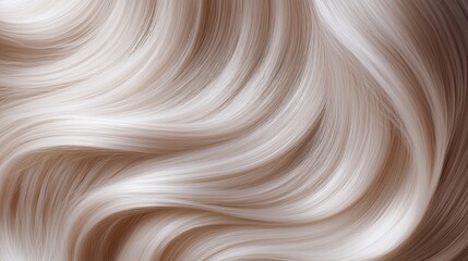 close up Rose Gold coloring hair advertising concept, healthy smooth silky shiny hair with elegance flow curve, hair coloring advertising concept