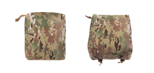 A tactical barricade bag in a camouflage pattern. The bag is designed to provide stability for...