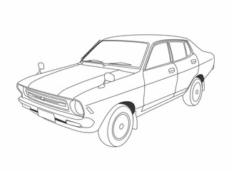 classic car vector outlines classic car line art drawing