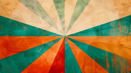 Fototapeta premium Vintage Retro Sunburst Background Abstract Pattern with a unique oldfashioned and creative design