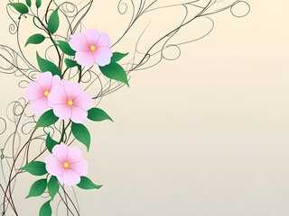 Pink Flowers on a Vine