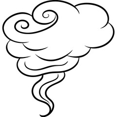 Spooky Fog Swirls Vector Design