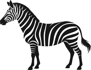 Zebra creative vector art .This is an editable and printable vector eps file 