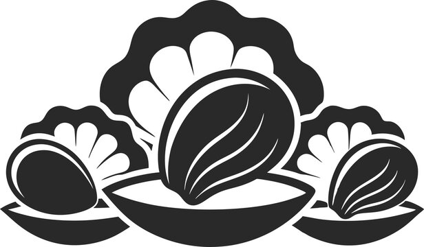 recommend clip art: Oysters silhouette vector art .This is an editable and printable vector eps file .