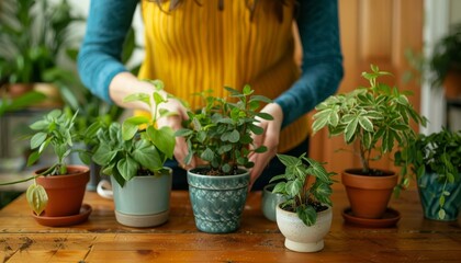 Nurturing indoor plants  a guide to planting and caring for your green companions