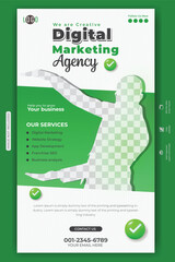 Digital marketing agency and corporate Facebook and Instagram story template