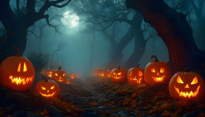 Halloween background, Carved Halloween jack o lantern pumpkin background, Halloween pumpkin background