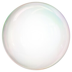 3d rendering of a bubble isolated.