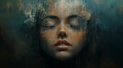 abstract portrait of a person