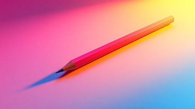 A physical quantity is depicted graphically on a bright background, accompanied by a pencil. 