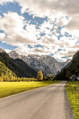 Naklejka premium Logar Valley in Kamnik Mountains, Slovenia
