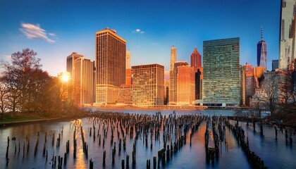 Obraz premium city at night