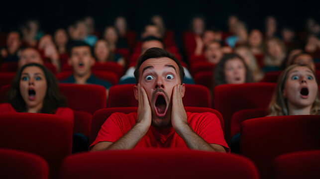 Reaction Shot of an Audience in a Theater Gasping | Captivating Moment of Surprise and Suspense