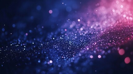 Abstract background with blue and pink bokeh lights.