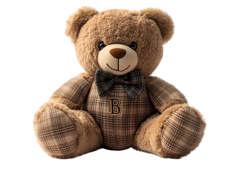 a teddy bear wearing a bow tie. 
