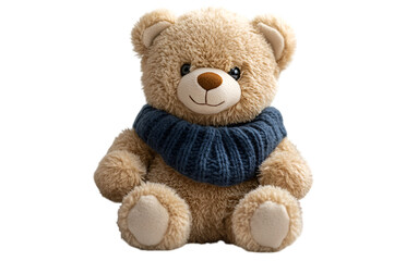 Fototapeta premium a teddy bear wearing a scarf. 