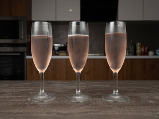 glasses of champagne