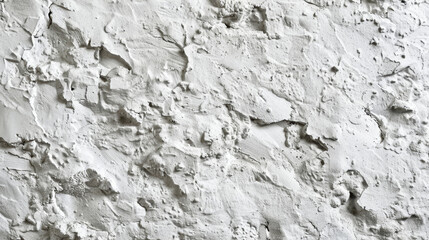  White rough filler plaster fa&ccedil;ade wall, showcasing its textured surface.   The uneven, gritty appearance.