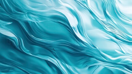 Fototapeta premium Abstract blue and white flowing liquid background.