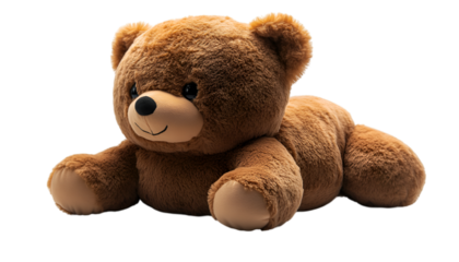 a stuffed bear on a white background.