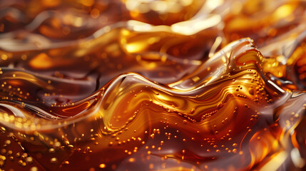 whiskey liquid background wallpaper, close up texture amber brown gold water liquor