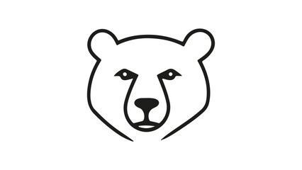 bear outline vector illustration, bear head vector illustration, bear outline vector illustration