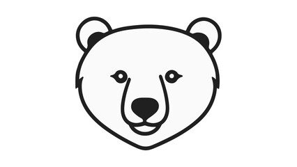 bear outline vector illustration, bear head vector illustration, bear outline vector illustration