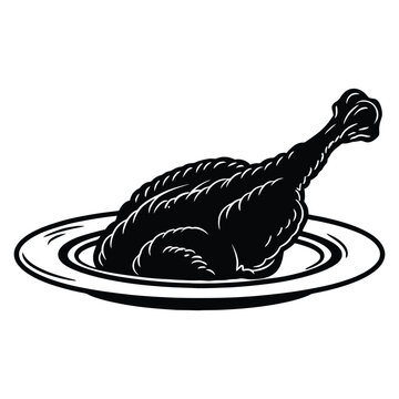 recommend clip art: Fried chicken Silhouette