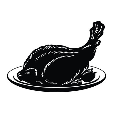 recommend clip art: Fried chicken Silhouette