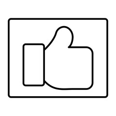 Obraz premium Like Vector Line Icons Design