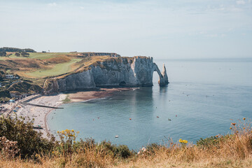 Fototapeta premium Étretat, France, Atlantic Ocean, Claude Monet
