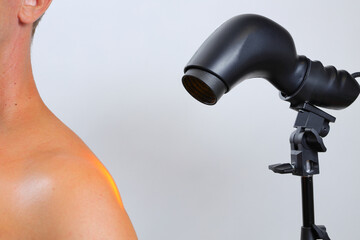 Therapeutic lamp for light rehabilitation, improving the condition of inflamed joints and more