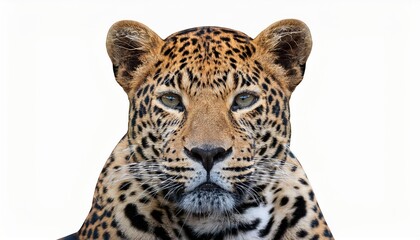 Obraz premium leopard on white