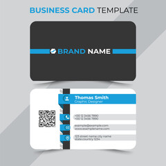 Modern Business Card - Creative and Clean Business Card Template. Luxury business card design template. Elegant dark back background with abstract golden wavy lines shiny. Vector