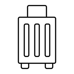 Travel Bag Vector Line Icon Design