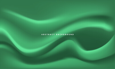 Dynamic Flow: Vector Illustration of Waves in Green for Captivating Backdrop Designs