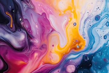 Liquid acrylic tints abstracted for background