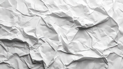 Fototapeta premium white crumpled paper background texture pattern overlay transparent background
