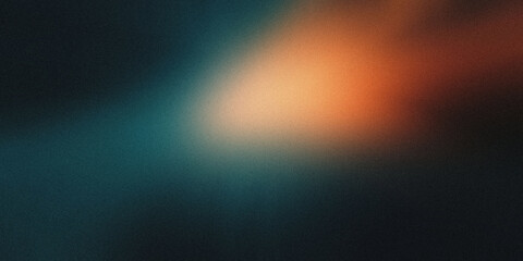 Gradient background with midnight teal and copper tones, noise texture effect