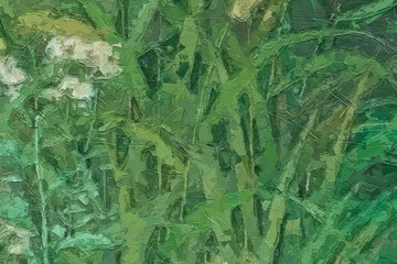 Oil paintings and various flowers, lotus leaves, lotus flowers, cats, dogs, marine creatures, birds, and beautiful leaves