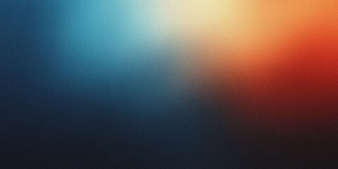 Fototapeta premium Gradient background with rust red and slate blue tones, noise texture effect